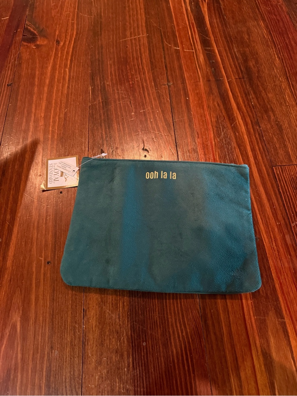 NWT Ooh La La Green Suede Pouch